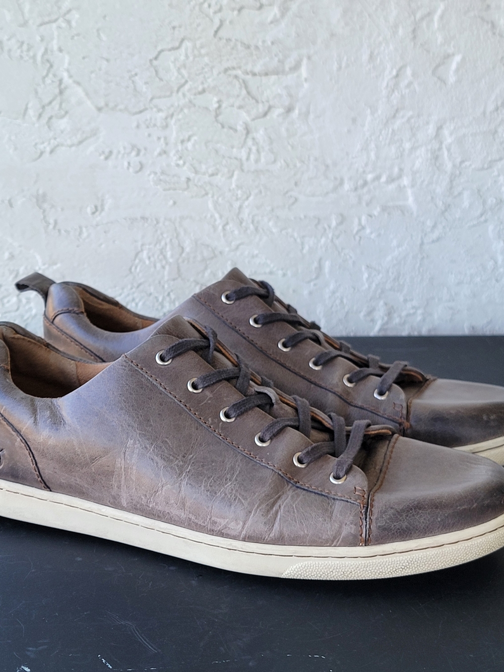 Born Allegheny II Mens Sneakers Shoes Leather Gray Lace Up Casual Size 13 M